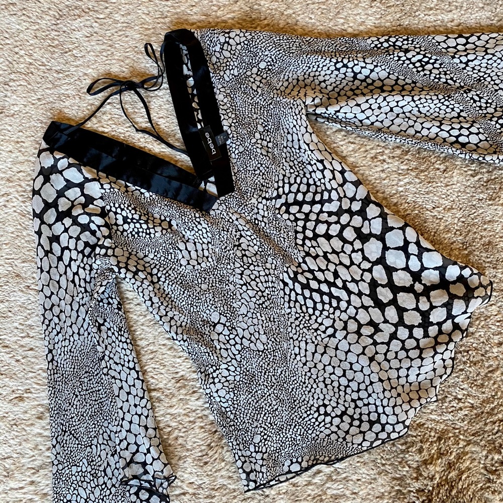 Bebe Semi Sheer top